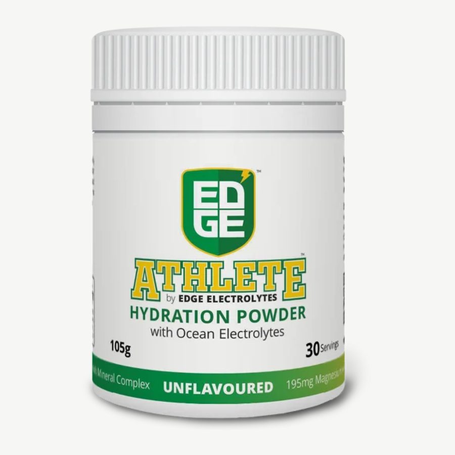 Edge Athlete hydration powder, 105g unflavoured tub